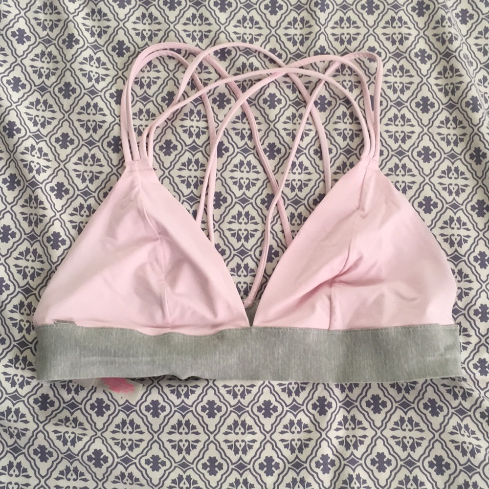 PINK strappy bralette